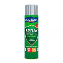TINTA SPRAY PREMIUM METALIZADO PRATA 400ML - Andraort Tintas
