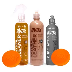 KIT LAVAGEM AUTOMOTIVA LEATHER CLEANER 500ML EVOX - Andraort Tintas