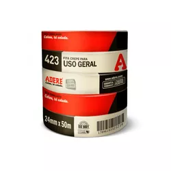 FITA CREPE USO GERAL 423 24x50 TAPEFIZ ADERE PARDA - Andraort Tintas