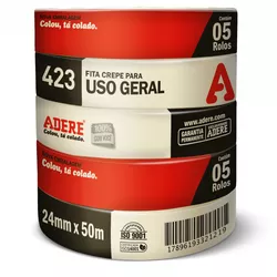 CAIXA C/ 60 UNIDADES DE FITA CREPE 423 24X50 USO G... - Andraort Tintas