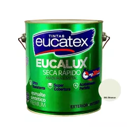 TINTA ESMALTE SINTÉTICO EUCALUX BRILHANTE BRANCO 3... - Andraort Tintas
