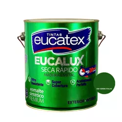 TINTA EUCALUX BRILHANTE PREMIUM VERDE FOLHA 3,6LT - Andraort Tintas