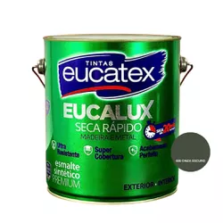 EUCALUX TINTA ESMALTE SINTÉTICO BRILHANTE CINZA ES... - Andraort Tintas