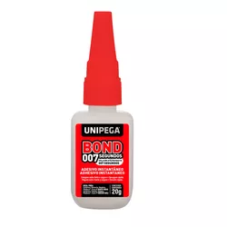ADESIVO INSTANTÂNEO BOND CIANO FRASCO 20GR UNIPEGA - Andraort Tintas