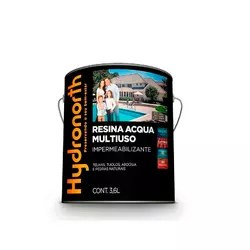 RESINA ACQUA INCOLOR BASE ÁGUA HYDRONORTH 3,6LT - Andraort Tintas
