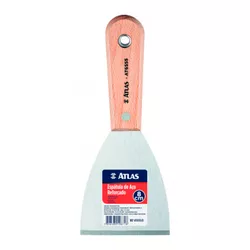 ESPÁTULA DE AÇO REFORÇADO 80MM AT6555/8 ATLAS - Andraort Tintas