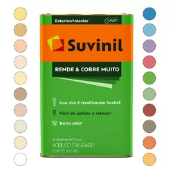 TINTA FOSCO ACRILICO RENDE E COBRE MUITO COR BRANC... - Andraort Tintas
