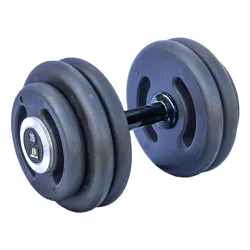 Dumbbell Injetado Com Pegada Emborrachada 20 Kg - ... - ANILHASDEFERRO