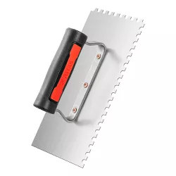 DESEMPENADEIRA DE AÇO TEMPERADO DENTADA 12X25CM - Arena Tintas