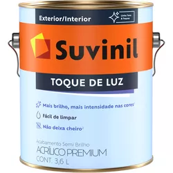 TINTA ACRÍLICA PREMIUM SEMIBRILHO BRANCO NEVE3,6L - Arena Tintas