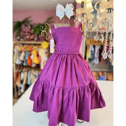 Vestido Marisol Uva - Ateliê NewBaby