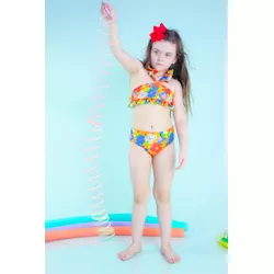 Biquini Ariel laranja - Ateliê NewBaby