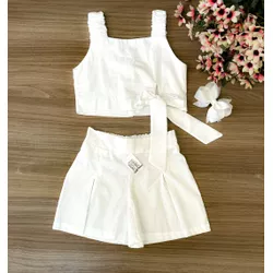 CONJUNTO AYLA Branco - Ateliê NewBaby