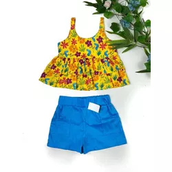 CONJUNTO CARLA - AZUL - Ateliê NewBaby