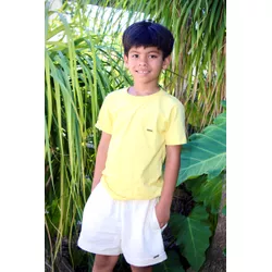 Conjunto Matheus - short linho bege - Ateliê NewBaby