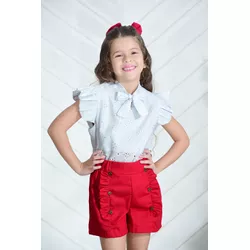 Conjunto Celine - vermelho - Ateliê NewBaby
