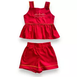 Conjunto Mari Bordado - Ateliê NewBaby