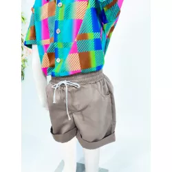 Short sarja - verde - Ateliê NewBaby