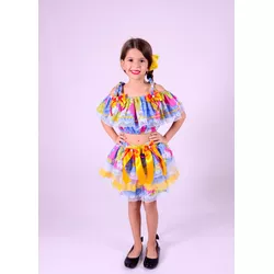 Conjunto Matuta - azul - Ateliê NewBaby