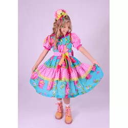 Vestido Junino Luxo Mariquinha - Ateliê NewBaby