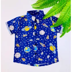 Blusa Social Masculina Astronauta - Ateliê NewBaby