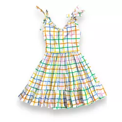 Vestido divertida mente - Alegria - Ateliê NewBaby