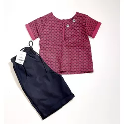 Conjunto David - Vinho - Ateliê NewBaby