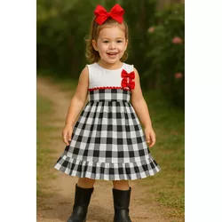 Vestido Elba - Preto - Ateliê NewBaby
