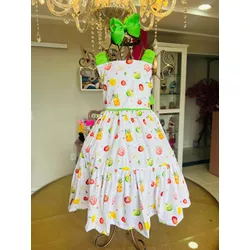 Vestido Hadassa Frutinha - Ateliê NewBaby