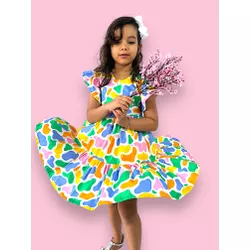 vestido divertida mente - vergonha - Ateliê NewBaby
