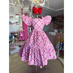 vestido Mell Vermelho - Ateliê NewBaby