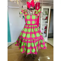 Vestido melissa xadrez - Ateliê NewBaby