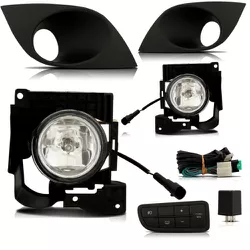 Kit Farol Milha Palio 2012 a 2017 Moldura e Botão ... - Avenida Acessorios