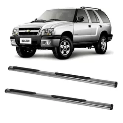 Estribo Oblongo Blazer 1996 a 2011 Cromado CCF - Avenida Acessorios