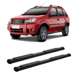 Estribo Oblongo Ecosport 2004 a 2012 Preto CCF - Avenida Acessorios
