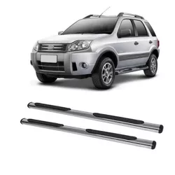 Estribo Oblongo Ecosport 2004 a 2012 Cromado CCF - Avenida Acessorios