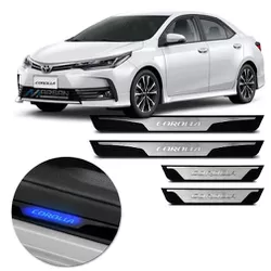 Soleira Porta Led Corolla 2014 a 2019 Aço Inox Esc... - Avenida Acessorios