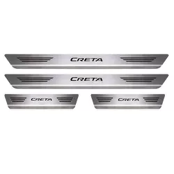 Soleira Porta Creta 2017 a 2021 Aço Inox Escovado ... - Avenida Acessorios