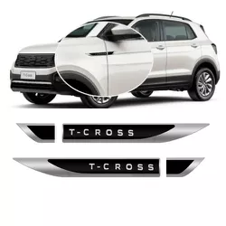 Emblema Porta Lateral T-Cross Resina URA - Avenida Acessorios