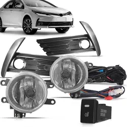 Kit Farol Milha Corolla 2018 a 2019 Moldura Grafit... - Avenida Acessorios