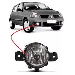 Farol de Milha Auxiliar Clio 2004 a 2012 Direito - Avenida Acessorios