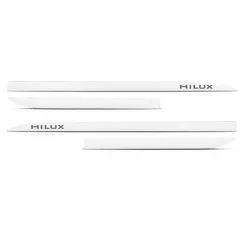 Kit Friso Lateral Hilux Branco Polar Sean Car - Avenida Acessorios