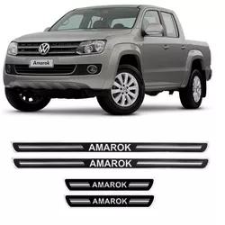 Soleira Porta Amarok Resinado Preto URA - Avenida Acessorios