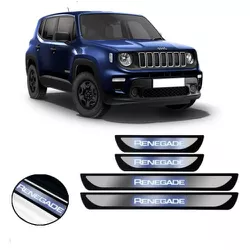 Soleira Porta Led Renegade Aço Inox Escovado e Plá... - Avenida Acessorios