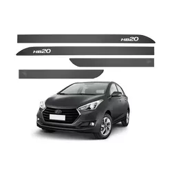 Kit Friso Lateral HB20 Cinza Titanium Sean Car - Avenida Acessorios