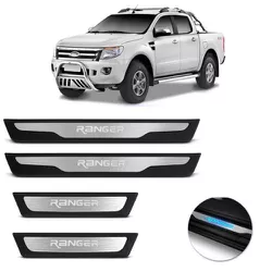 Soleira Porta Ranger CD com Led Aço Inox Escovado ... - Avenida Acessorios