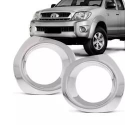 Moldura de Farol de Milha Hilux 2009 a 2011 Cromad... - Avenida Acessorios