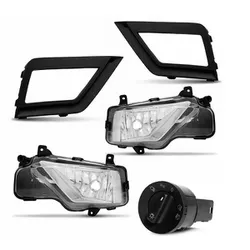 Kit Farol de Milha Saveiro G7 Gol/ Voyage G8 Botão... - Avenida Acessorios
