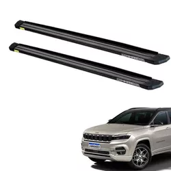 Estribo Commander 2022/ Slim Aluminio Preto CCF - Avenida Acessorios