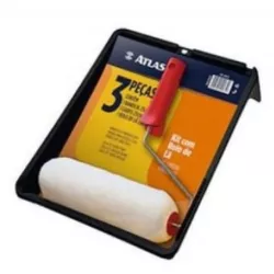 Kit Para Pintura 3 Peças Com Bandeja E Rolo 23Cm 4... - AZEVEDO TINTAS E EQUIPAMENTOS
